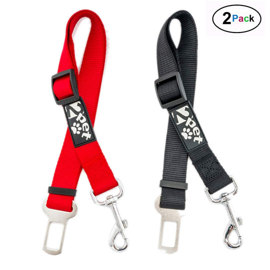 2PET® Adjustable Dog Seat Belt Strap | 2 Pack Choose Color