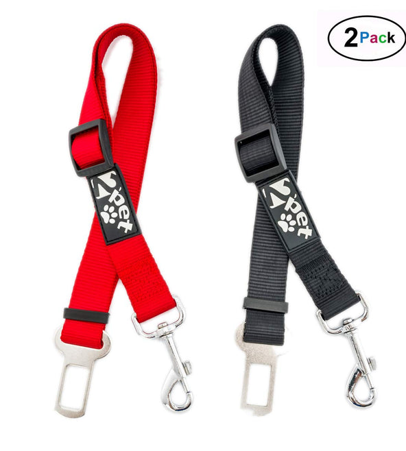 2PET® Adjustable Dog Seat Belt Strap | 2 Pack Choose Color
