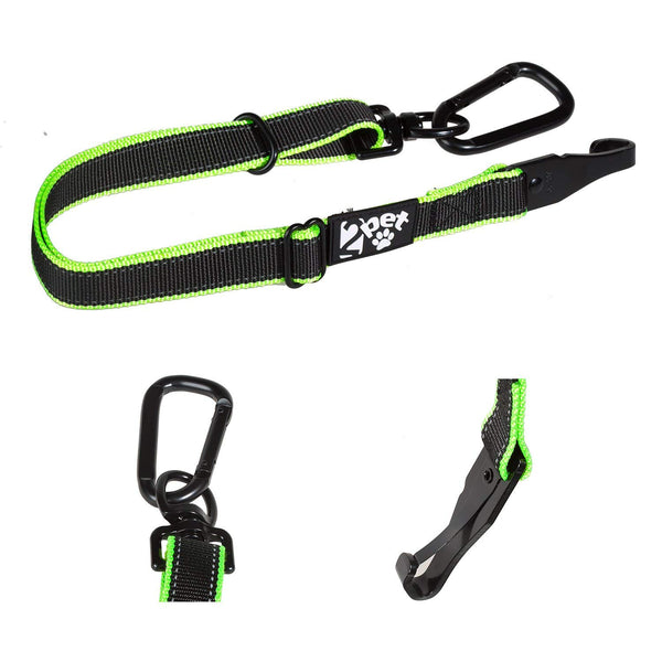 2 Pack Adjustable Dog Seat Belts For Cars – Nylon Pet Safety Restraints, Black